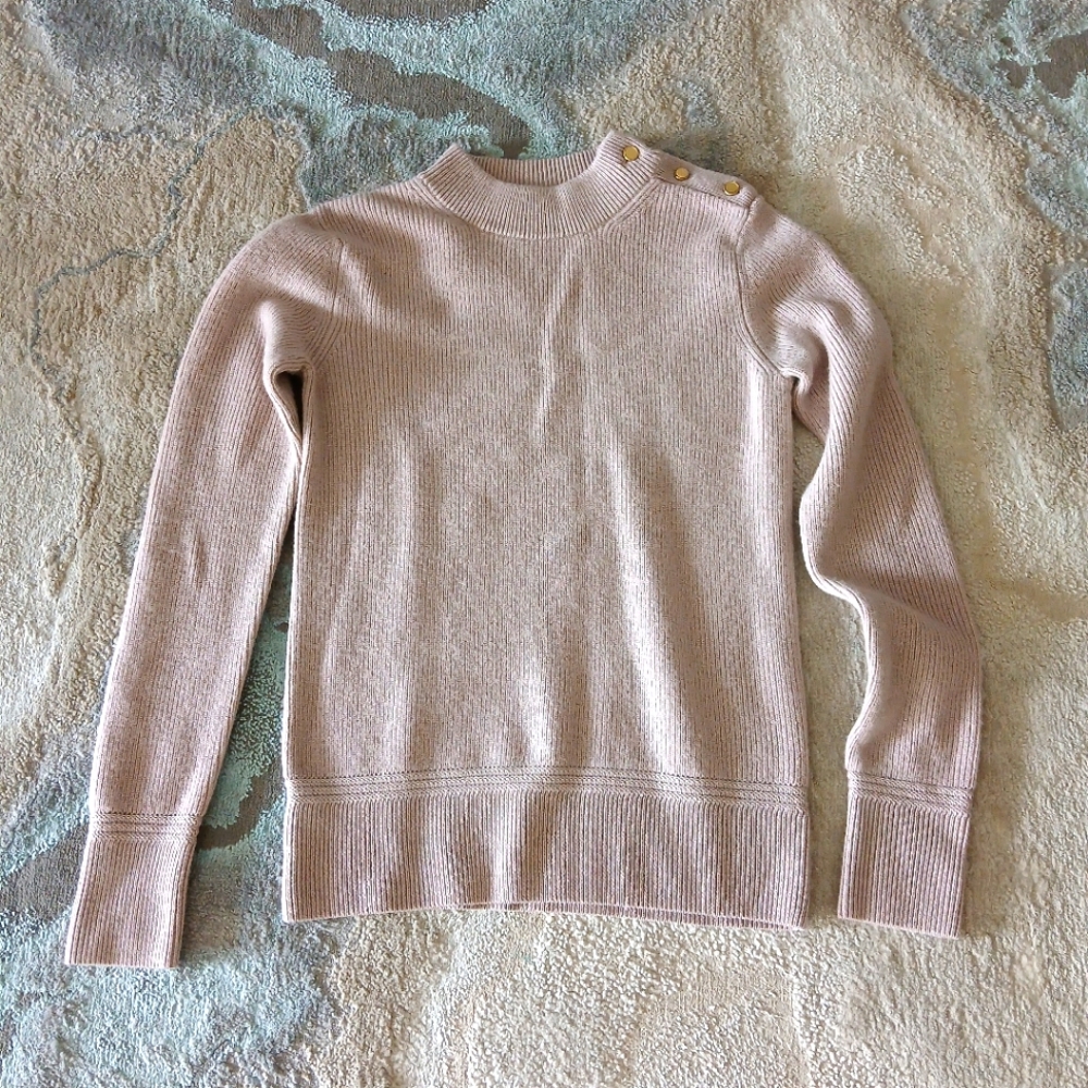 Club Monaco Button Detail Merino Wool blend sweater